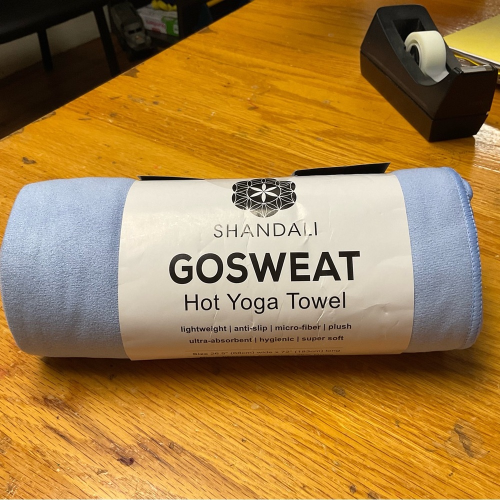 Shandali Light Blue Hot Yoga Towel